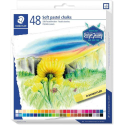 Staedtler 2430 Pack de 48 Tizas Pastel Suave