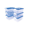 Jovi Pack de 6 Baules para Almacenaje Escolar 280x190x130mm