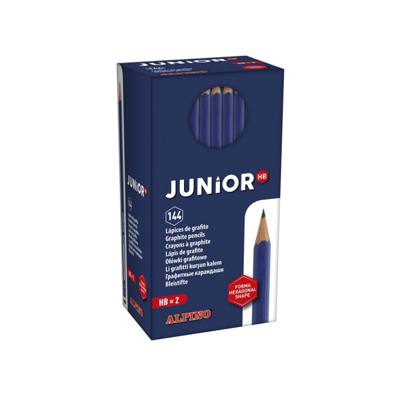 Alpino Junior Pack de 144 Lapices de HB con Cabecilla
