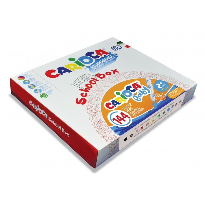 Carioca Baby Marker 2+ School Box Pack de 144 Rotuladores