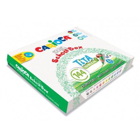 Carioca Tita Pack de 144 Lapices Triangulares de Resina
