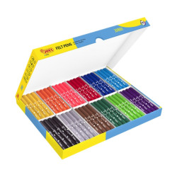 Jovi Felt Pens Pack Escolar 96 Rotuladores Jumbo Surtido Punta Resistente - Capuchon Ventilado