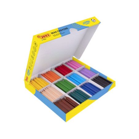 Jovi Jumbo Easy Grip Caja de 300 Ceras Triangulares