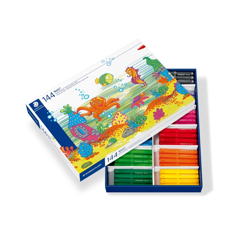 Staedtler Noris Jumbo 340 Pack de 144 Rotuladores Jumbo