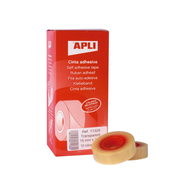 Apli Cinta Adhesiva 15mm x 33m (10u.)