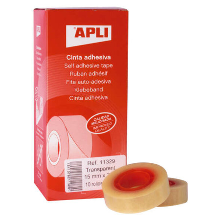 Apli Cinta Adhesiva 15mm x 33m (10u.)