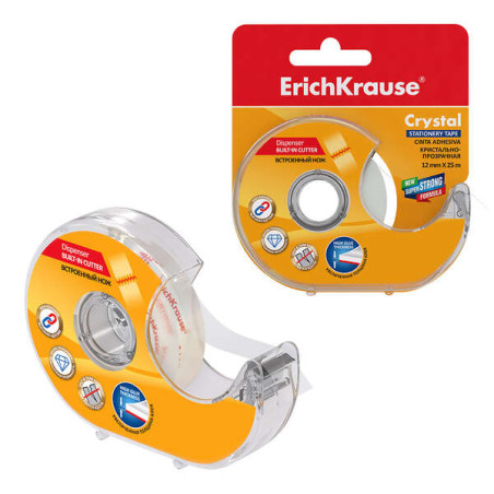 ErichKrause Cinta Adhesiva con Aplicador Crystal
