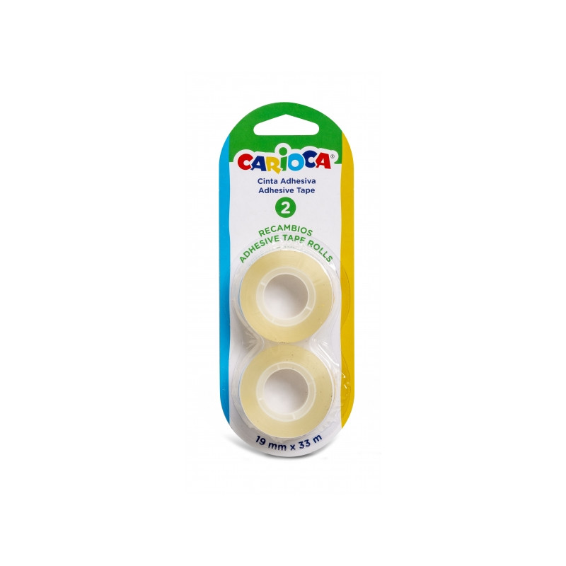Carioca Blister Pack de 2 Cintas Adhesivas Transparentes