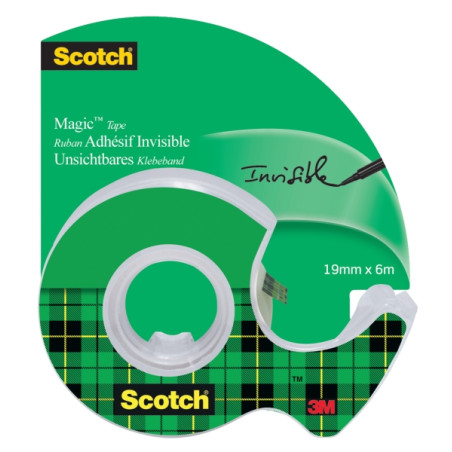 Scotch Magic Cinta Adhesiva Invisible 19mm x 6m