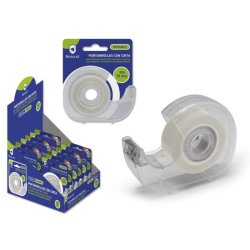 Bismark Cinta Adhesiva Invisible 19mmx33m con Portarrollos (12u.)
