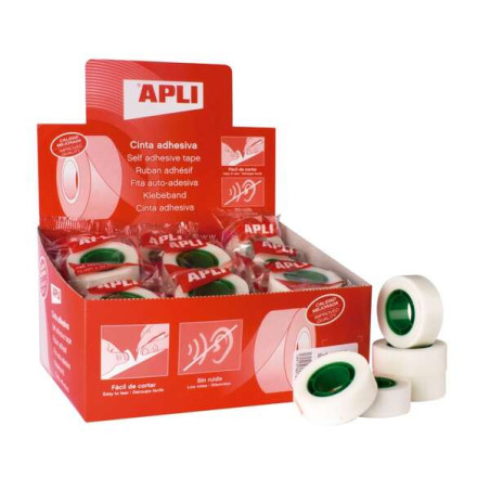 Apli Cinta Adhesiva Invisible 19mmx33m (35u.)