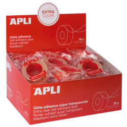 Apli Cinta Adhesiva Extra Clear 19mm x 33m (35u.)