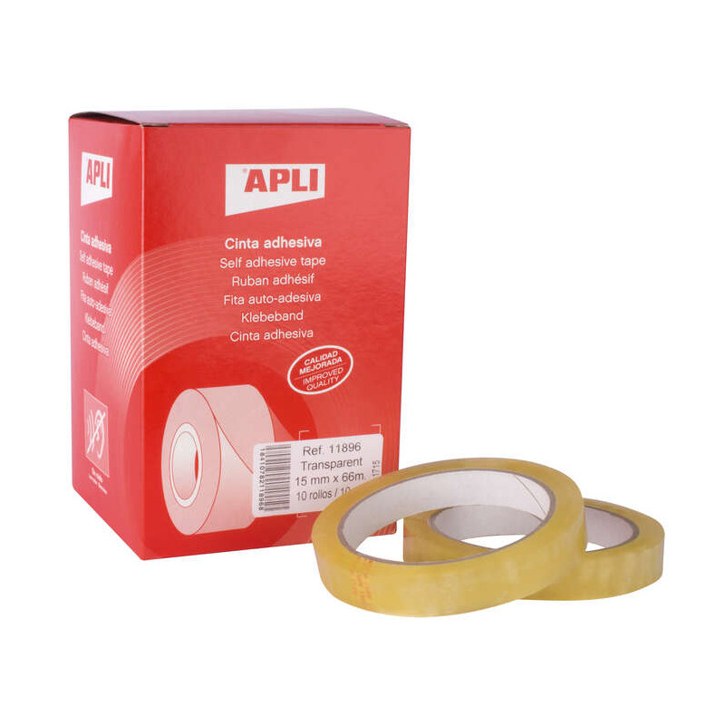 Apli Cinta Adhesiva 15mm x 66m (10u.)