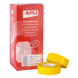 Apli Cinta Adhesiva Polipropileno 19mm x 33m (8u.)