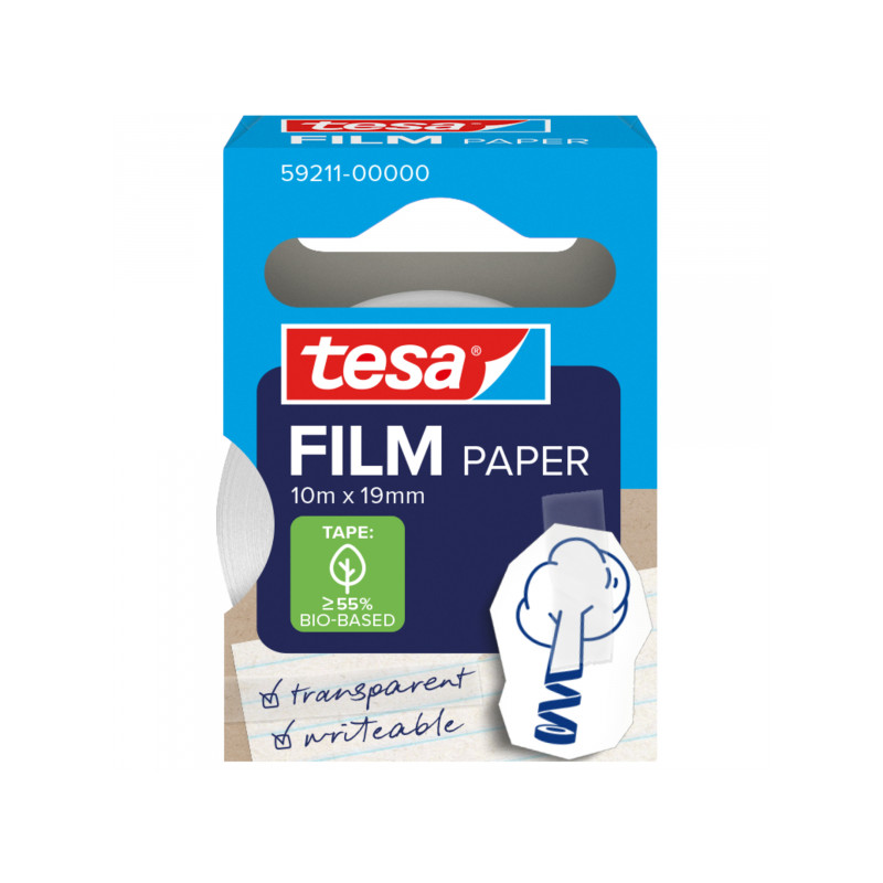 Tesa Paper Pack de 1 Cinta Adhesiva de Papel 19mm x 10 Metros