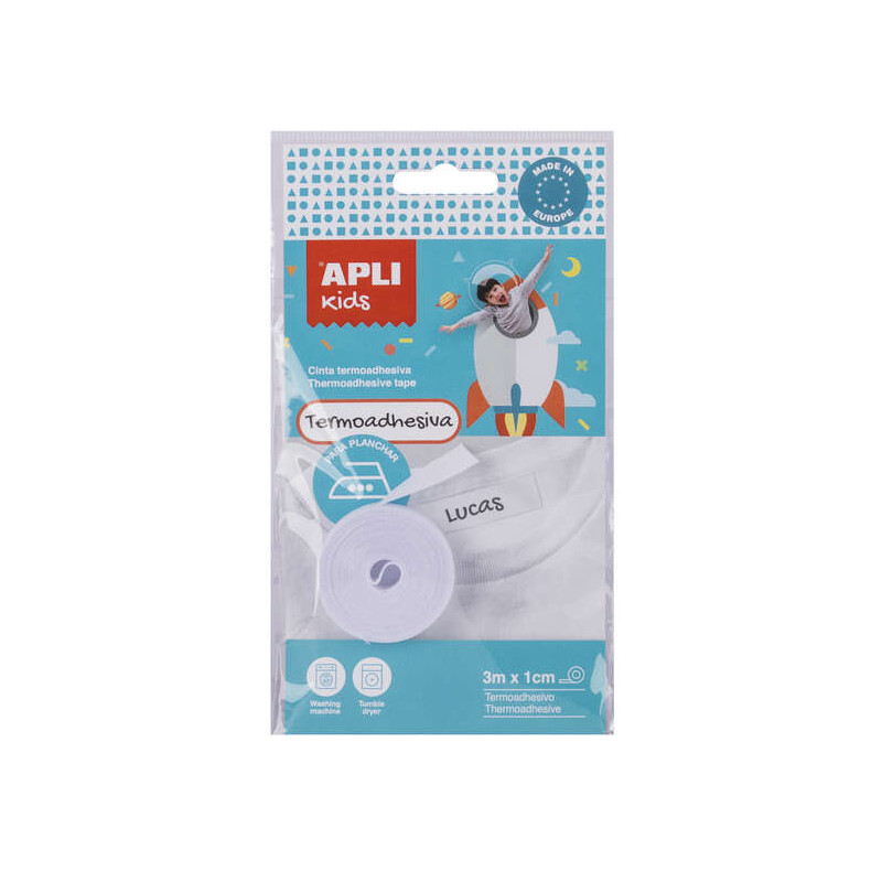 Apli Cinta Termoadhesiva para Marcar Ropa