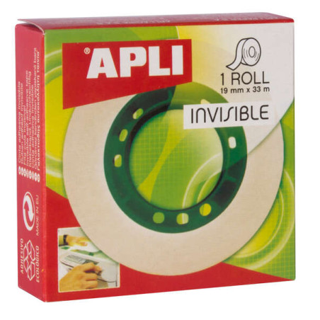 Apli Cinta Adhesiva Invisible 19mm x 33m