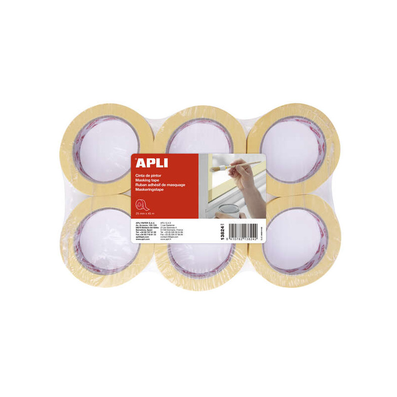 Apli Cinta Pintor 25mm x 45m (6u.)