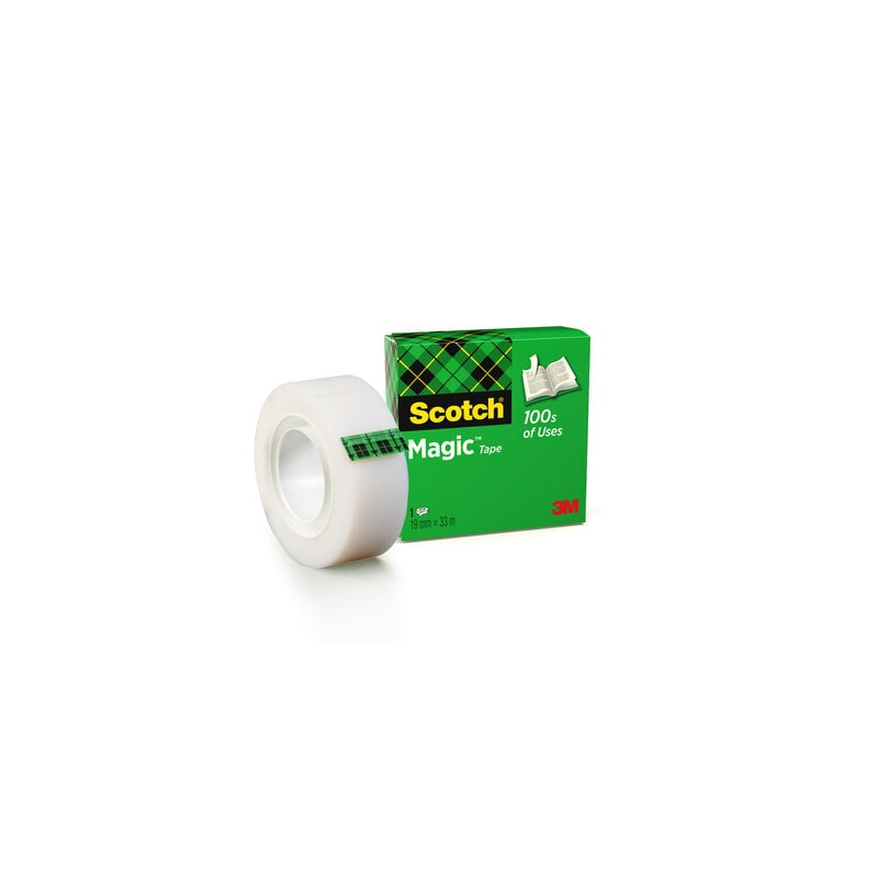 Scotch Magic Tape Cinta Adhesiva Invisible 19mmx33m