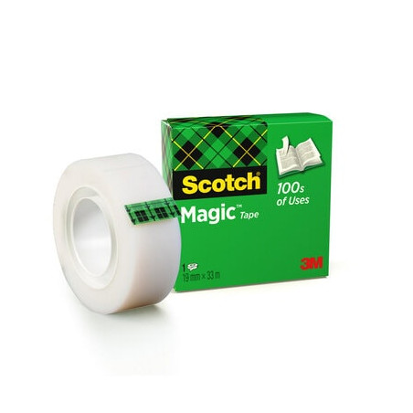 Scotch Magic Tape Cinta Adhesiva Invisible 19mmx33m