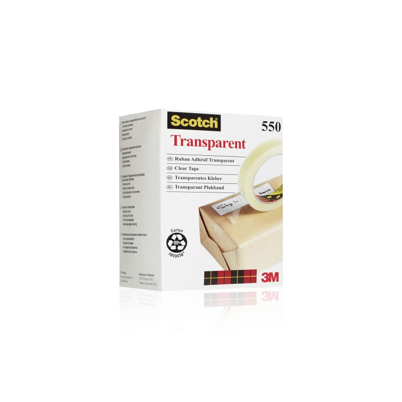 Scotch 550 Pack de 8 Cintas Adhesivas 19mm x 66m