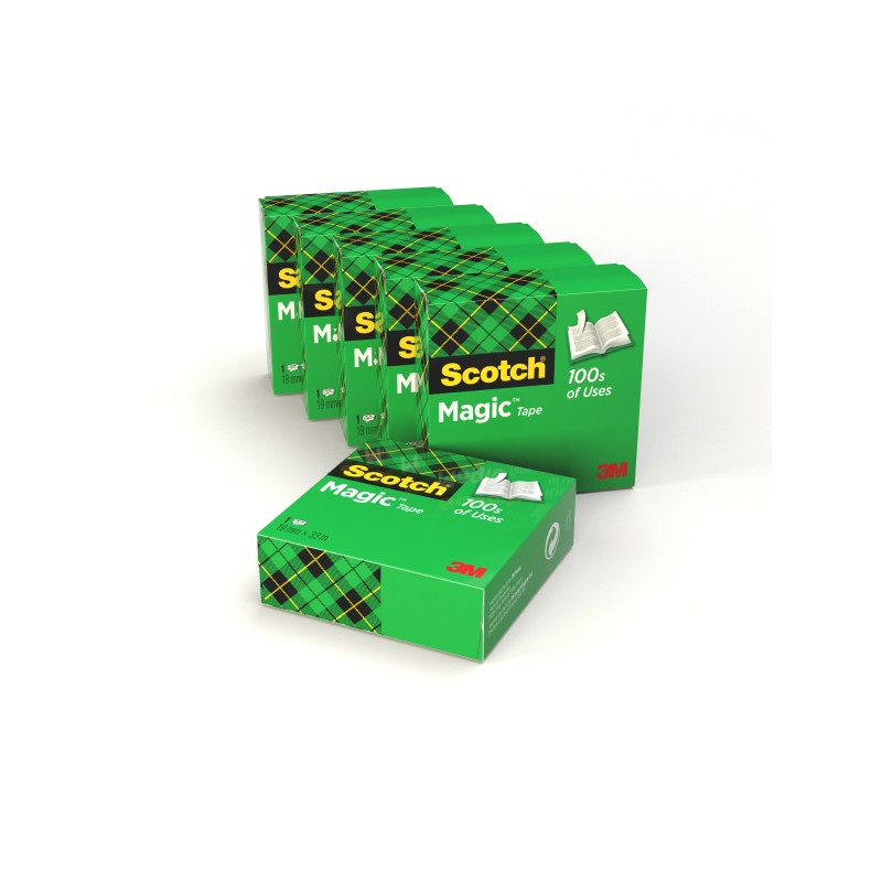 Scotch Magic Pack de 6 Cintas Adhesivas Invisible
