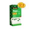 Scotch Magic Pack Ahorro de 14 Cintas Adhesivas Invisibles 19mm x 33m