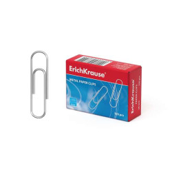 ErichKrause Caja de 100 Clips Metalicos Galvanizados 28mm