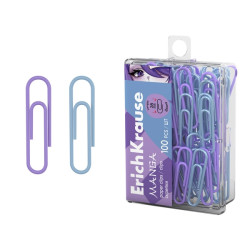 ErichKrause Manga Pack de 100 Clips Recubiertos
