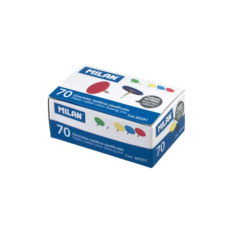 Milan Pack de 70 Chinchetas Metalicas
