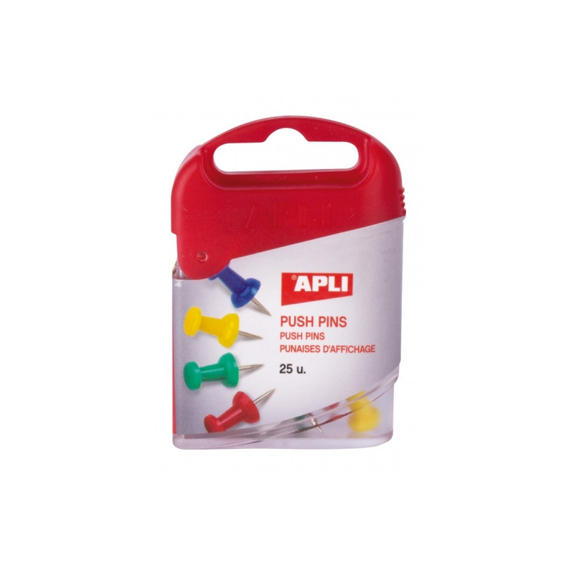 Apli Caja de 25 Agujas Push Pins