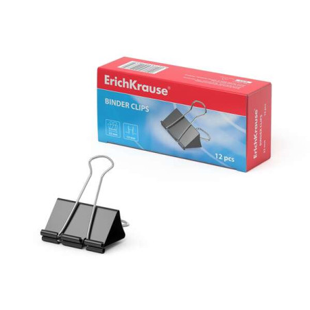 ErichKrause Pack de 12 Pinzas para Papeles 32mm
