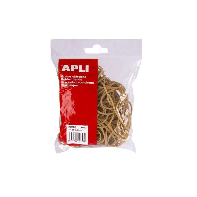Apli Bolsa de 100gr de Gomas Elasticas Ø 120 x 2mm