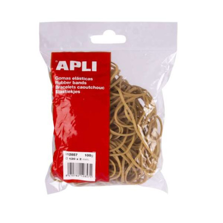 Apli Bolsa de 100gr de Gomas Elasticas Ø 120 x 2mm