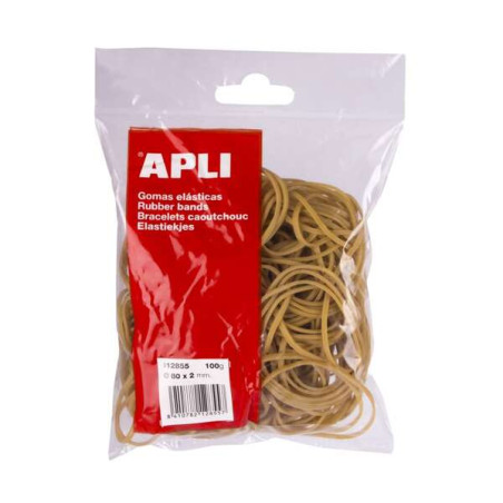 Apli Bolsa de Gomas Elasticas Ø 80x2mm 100grs