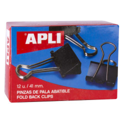 Apli Caja de 12 Pinzas Abatibles 20x41mm