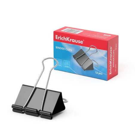 ErichKrause Pinzas para Papeles Negro