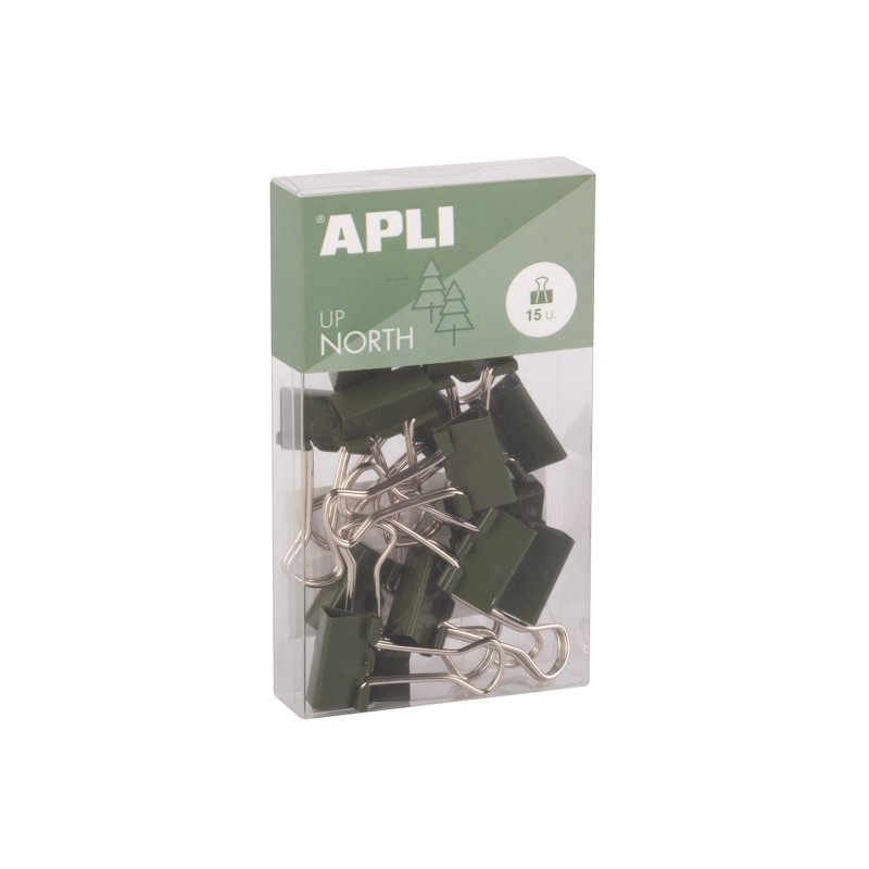 Apli Up North Pack con 15 Pinzas de Metal 19mm