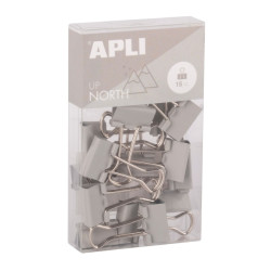 Apli Up North Pack con 15 Pinzas de Metal 19mm