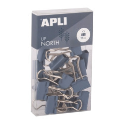 Apli Up North Pack con 15 Pinzas de Metal 19mm