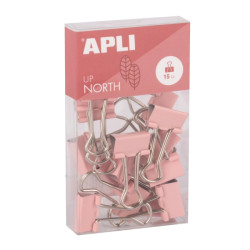 Apli Up North Pack con 15 Pinzas de Metal 19mm