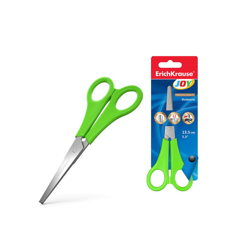 ErichKrause Joy Tijeras con Cuchillas de Acero Inoxidable 13.5cm