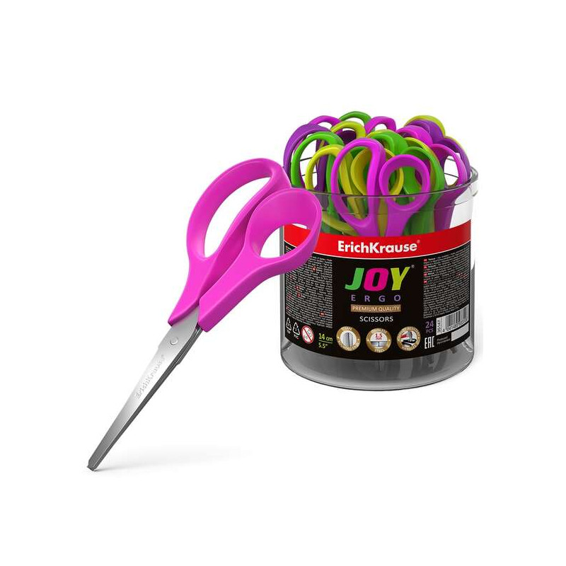 ErichKrause Tijeras Joy Ergo (24u.)