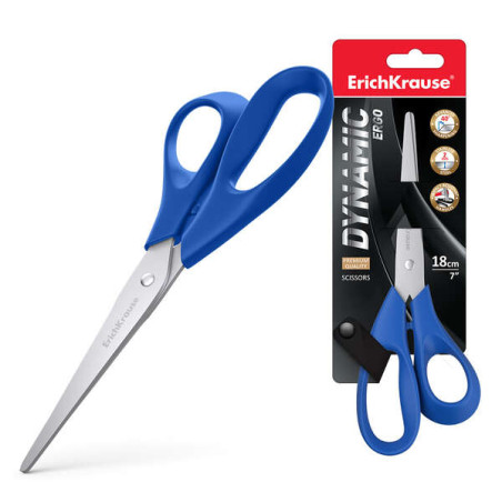 ErichKrause Dynamic Tijeras con Cuchillas de Acero Inoxidable 18cm