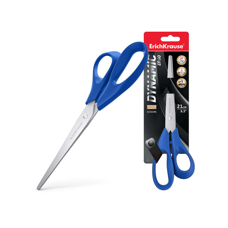 ErichKrause Dynamic Tijeras de Acero Inoxidable 21cm
