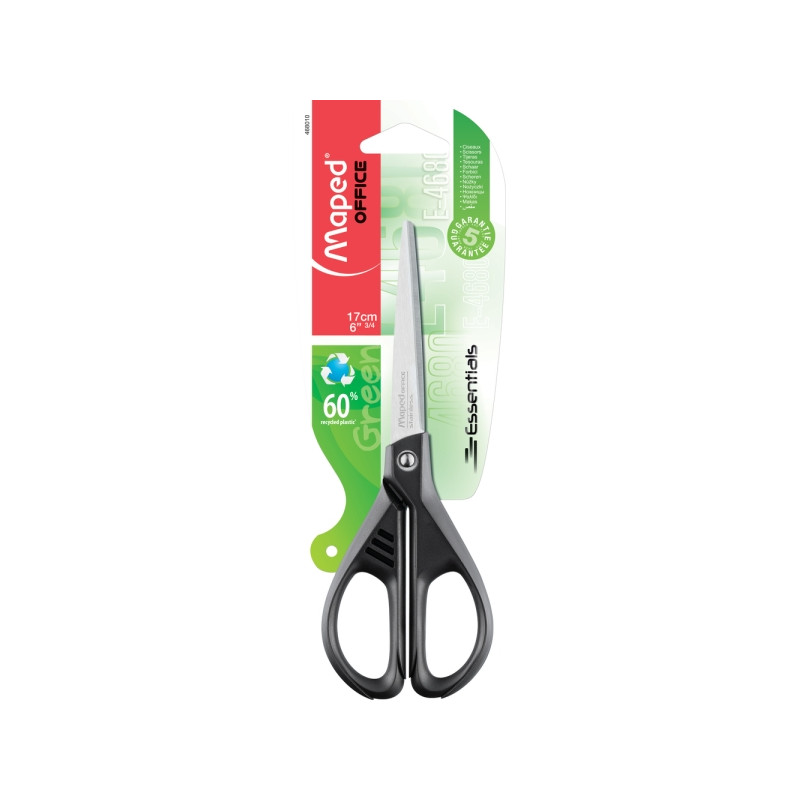 Maped Essentials Tijeras de Acero Inoxidable 17cm Simetricas