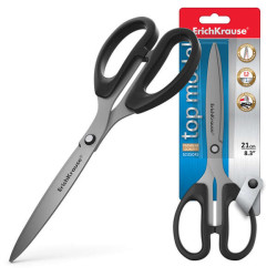 ErichKrause Top Model Tijeras de 21cm con Cuchillas en Forma de Arco de Acero Inoxidable
