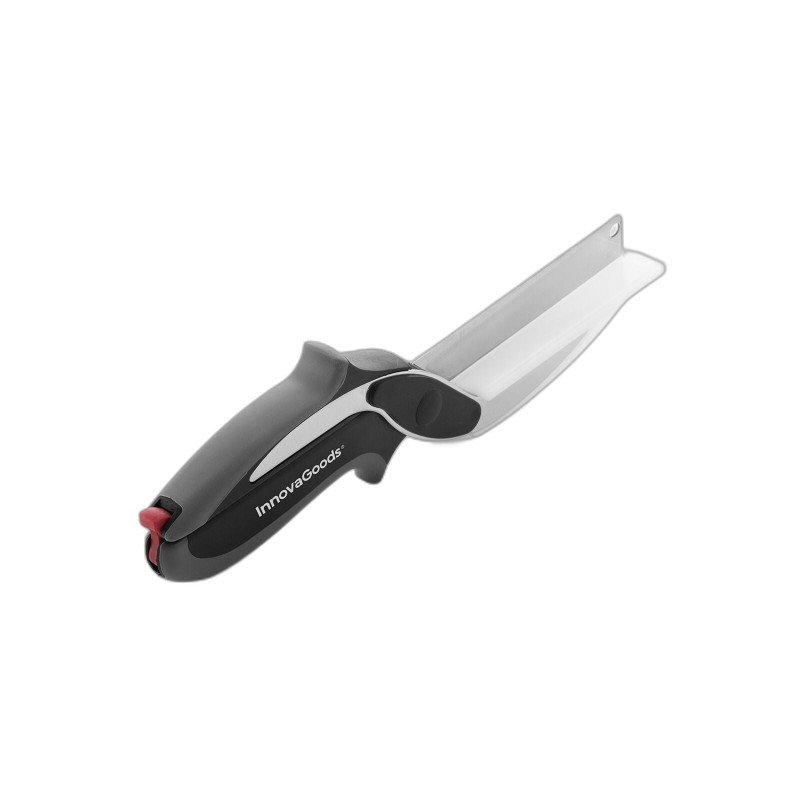 InnovaGoods Cuchillo Tipo Tijera con Mini Tabla de Cortar Integrada