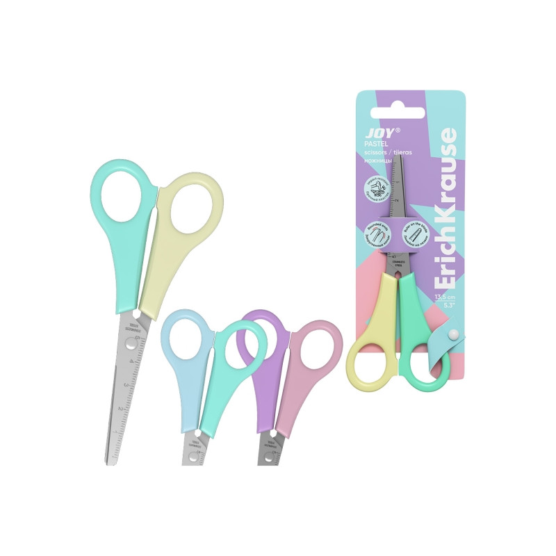 ErichKrause JOY Pastel Tijeras de 13.5cm