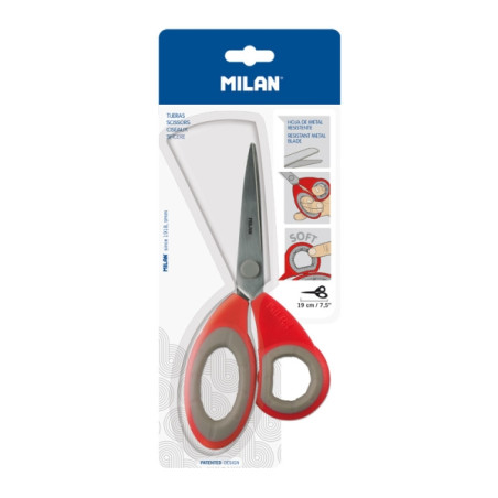 Milan Tijeras de Oficina de 19cm